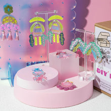 Load image into Gallery viewer, Painted Blooms Acrylic Earring DIY Kit