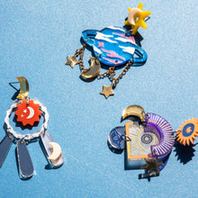 Load image into Gallery viewer, Painted Spacey Earring DIY Kit