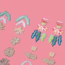 Load image into Gallery viewer, Painted Blooms Acrylic Earring DIY Kit