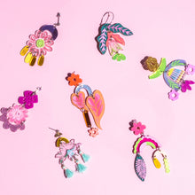 Load image into Gallery viewer, Painted Blooms Acrylic Earring DIY Kit