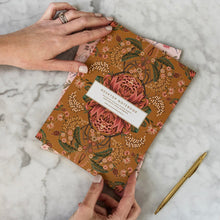 Load image into Gallery viewer, Bespoke Letterpress Desktop Notebook - Rust (Lined)