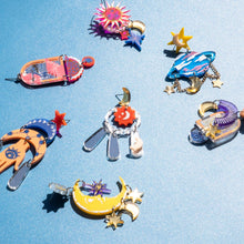 Load image into Gallery viewer, Painted Spacey Earring DIY Kit