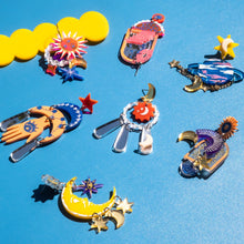 Load image into Gallery viewer, Painted Spacey Earring DIY Kit