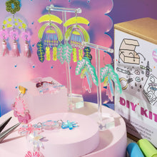 Load image into Gallery viewer, Painted Blooms Acrylic Earring DIY Kit