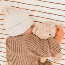 Load image into Gallery viewer, Bombora Nursery Fitted Sheet in Sol Terra Stripe