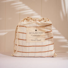 Load image into Gallery viewer, Bombora Nursery Fitted Sheet in Sol Terra Stripe