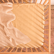 Load image into Gallery viewer, Bombora Nursery Fitted Sheet in Lime