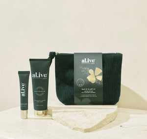 Al.ive Hand & Lip Gift Set - Fig & Toasted Chestnut