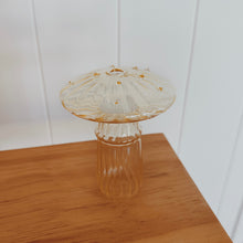 Load image into Gallery viewer, Glass Mushroom Bud Vase in Yellow
