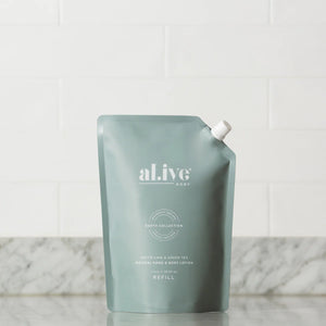 al.ive 1L Hand and Body Lotion Refill in Kaffir Lime and Green Tea