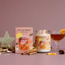 Load image into Gallery viewer, Ivy &amp; Wood Spiced Apple Christmas Candle
