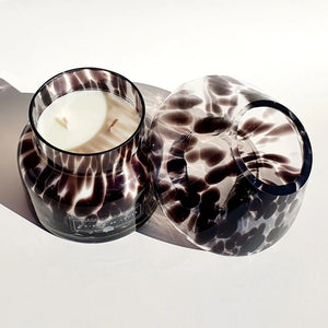 Lumiére Mushroom Lantern Candle in Black (Ocean Breeze)