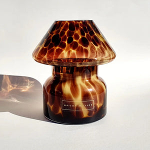 Lumiére Mushroom Lantern Candle in Tortoise (Rugged)