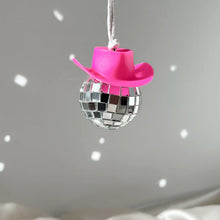 Load image into Gallery viewer, Disco Cowgirl Christmas Ornament
