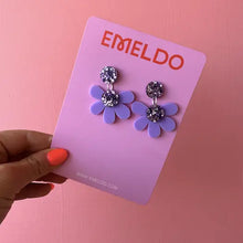 Load image into Gallery viewer, Emeldo Posey Earrings in Purple
