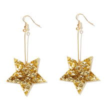 Load image into Gallery viewer, Emeldo Star Earrings in Gold
