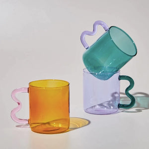 Colourful Glass Mugs