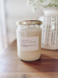 Caramel & Vanilla Cream Candle