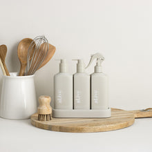 Load image into Gallery viewer, al.ive Kitchen Trio with Dishwashing Liquid, Hand wash &amp; Bench Spray &amp; Tray
