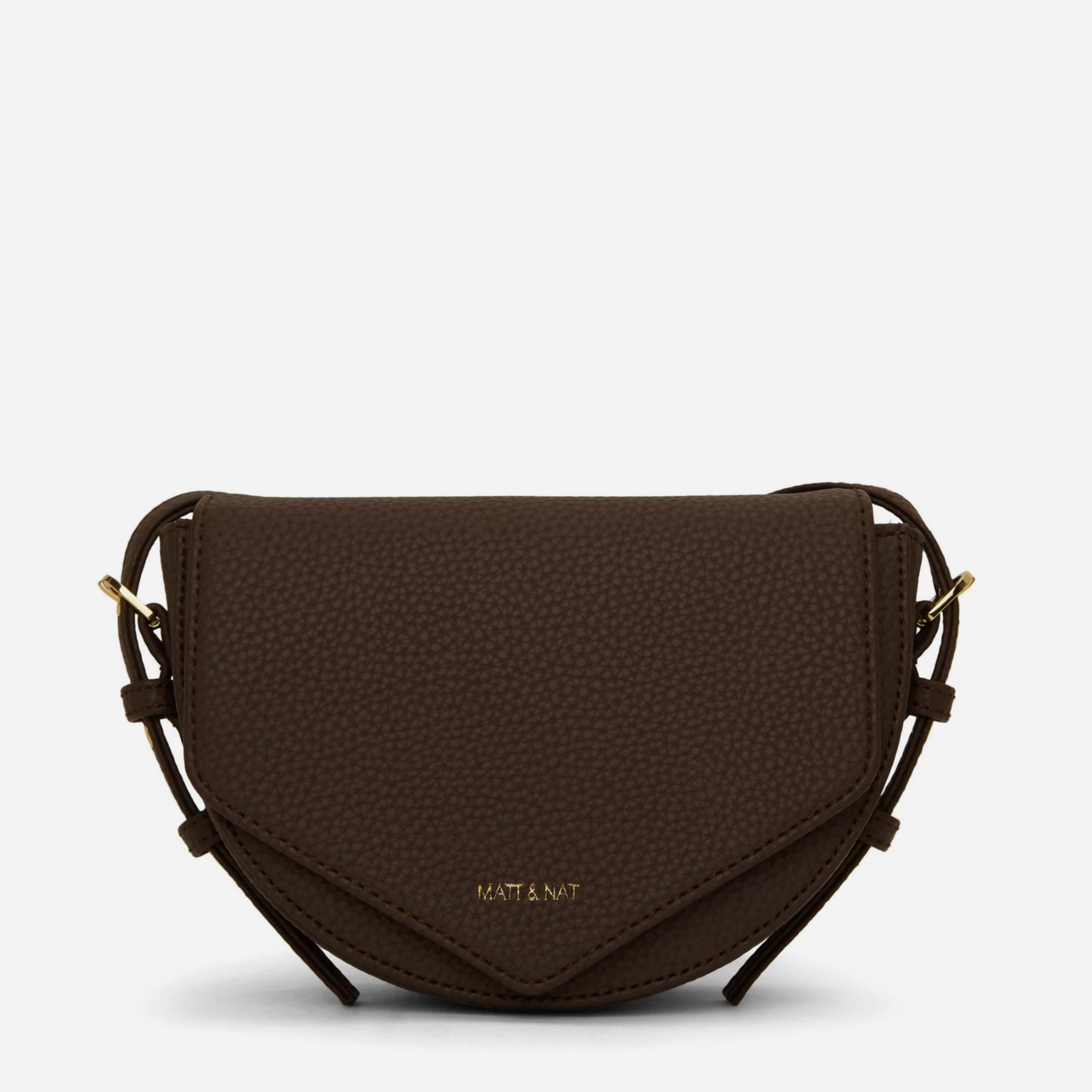 Matt Nat Twill Saddle Bag in Chocolate