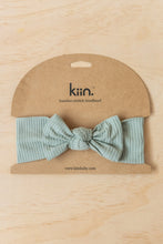 Load image into Gallery viewer, Kiin Stretch Bow Headband in Sage
