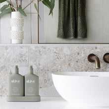 Load image into Gallery viewer, al.ive Wash &amp; Lotion Duo + Tray in Green Pepper &amp; Lotus Duo
