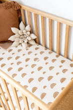Load image into Gallery viewer, Kiin Organic Cot Sheet in Rainbow Ivory + Umber
